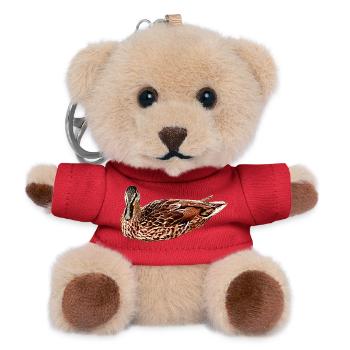 wasservögel, Stockente - Teddy Schlüsselanhänger - Rot - Vorne