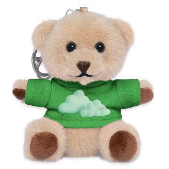 Cloud Design Sunset Colors - Teddy Keyring - green - Front
