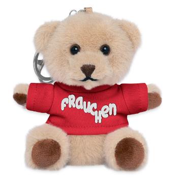 Frauchen Hundeliebe Stil - Teddy Schlüsselanhänger - Rot - Vorne