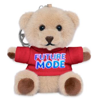 Future Mode Neon Licht - Teddy Schlüsselanhänger - Rot - Vorne