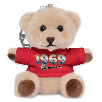 1969 Jahrgang Retro Vintage – Kassette – Cool Olds - Teddy Schlüsselanhänger - Rot - Vorne