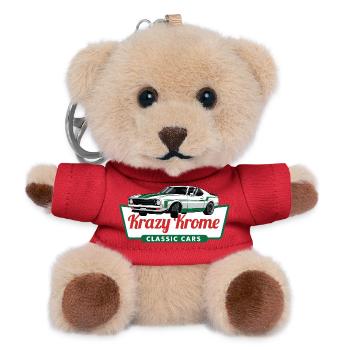 Krazy Krome Classic Car Drift Culture Muskelkraft - Teddy Schlüsselanhänger - Rot - Vorne