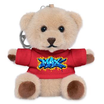 GRAFFITI NAME MAX FOR PERFECT GIFT PRINTABLE - Teddy Keyring - red - Front