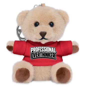 PROFESSIONAL OVERTHINKER INTROVERT - Teddy Schlüsselanhänger - Rot - Vorne
