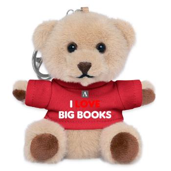 J’ADORE LES GRANDS LIVRES - adakia - Porte-clés ourson - rouge - Devant