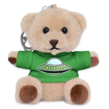 UFO Green - Teddy Keyring - green - Front