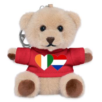 Côte d'Ivoire Holland Flag - Teddy Keyring - red - Front