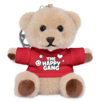 The Happy Gang – Happy Comic Style - Teddy Keyring - red - Front