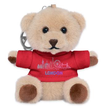 London City Skyline - Teddy Keyring - red - Front