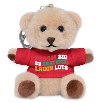 Positives Denken Inspirierend Motivation - Teddy Schlüsselanhänger - Rot - Vorne