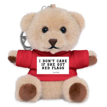 red flag - Teddy Schlüsselanhänger - Rot - Vorne