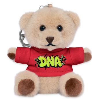 DNA Lettering Graffiti - Teddy Keyring - red - Front