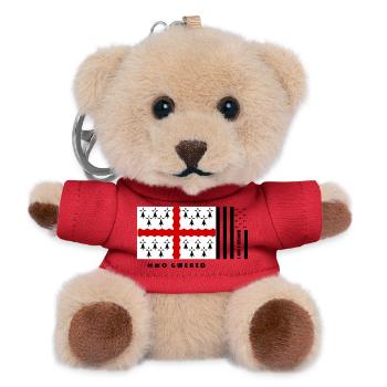 Brittany - Coat of arms Pays de Vannes - Teddy Keyring - red - Front