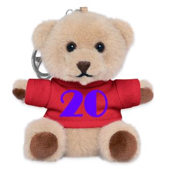 20. 20 YEARS. 20th ANNIVERSARY. 20TH ANNIVERSARY. - Teddy Keyring - red - Front