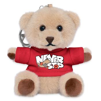 Unaufhörlicher Skateboard Druck - Teddy Schlüsselanhänger - Rot - Vorne