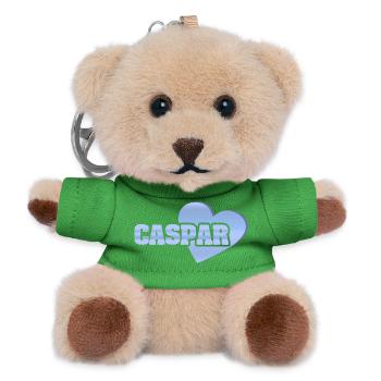 Gold Caspar - Teddy Keyring - green - Front