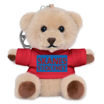 Skånes Stolthet: Emblem of Regional Identity - Teddy Keyring - red - Front