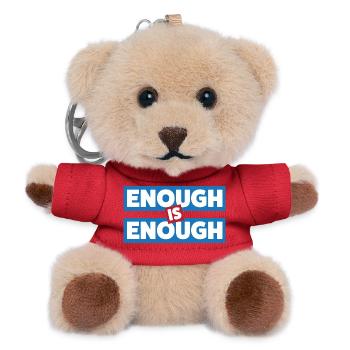 Genug ist genug Mutiges Statement - Teddy Schlüsselanhänger - Rot - Vorne
