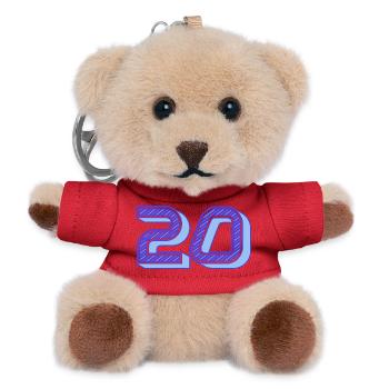 20. 20th ANNIVERSARY. 20 YEARS ANNIVERSARY. 20 YEARS. - Teddy Keyring - red - Front