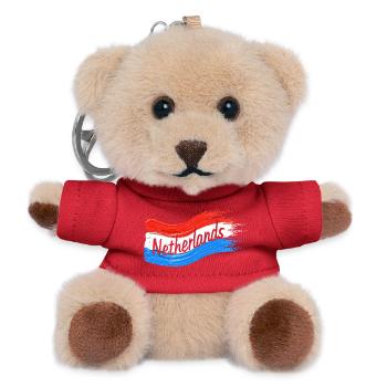 Netherlands Flag - Teddy Keyring - red - Front