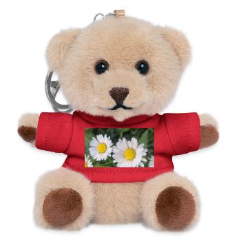 Gänseblümchen Frühlingsflair - Teddy Schlüsselanhänger - Rot - Vorne