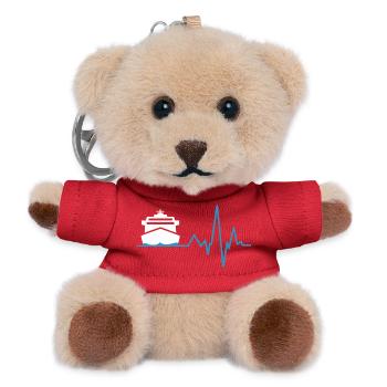 Cruise heartbeat - Teddy Keyring - red - Front