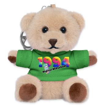 1994 – Frühe Digitale Ära - Teddy Schlüsselanhänger - Grün - Vorne