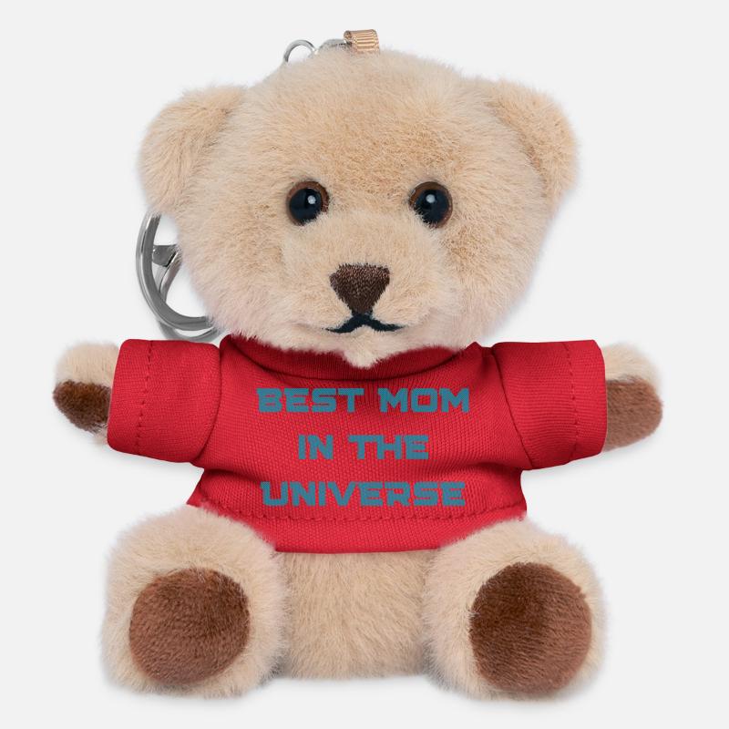 Beste Mama im Universum - Teddy Schlüsselanhänger - Rot