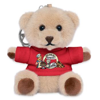 Kuchen - Teddy Schlüsselanhänger - Rot - Vorne