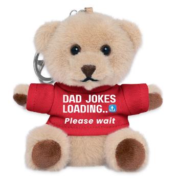 Dad Jokes Loading, please wait t-shirt - Teddy Keyring - red - Front