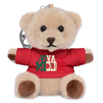 Viva México Football Fan - Teddy Keyring - red - Front