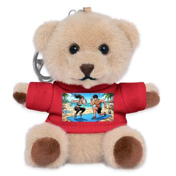Couples training - Teddy Keyring - red - Front