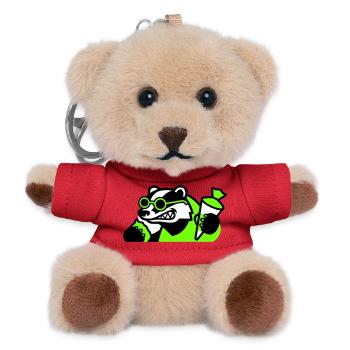 Cool Badger Back to School Icon - Teddy Keyring - red - Front