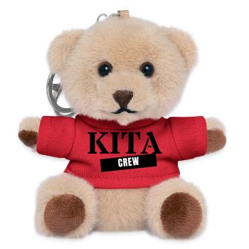 Kita Crew - Don pour l’éducatrice d’équipe de maternelle - Porte-clés ourson - rouge - Devant