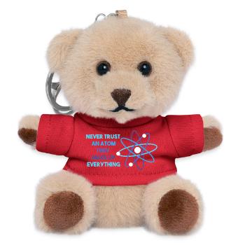 Chemielehrer Chemie Chemiker Atom - Teddy Schlüsselanhänger - Rot - Vorne