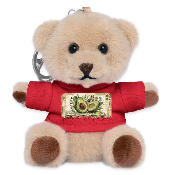Avocado - Teddy Keyring - red - Front