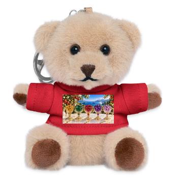 Sei schön - Teddy Schlüsselanhänger - Rot - Vorne