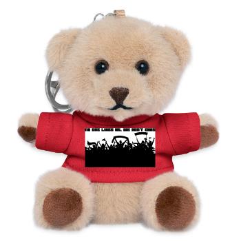 Fussball Fans Ultras - Teddy Schlüsselanhänger - Rot - Vorne