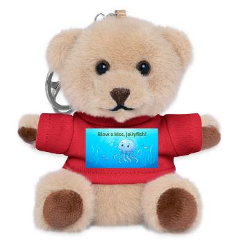 Blas einen Kuss Qualle - Teddy Schlüsselanhänger - Rot - Vorne
