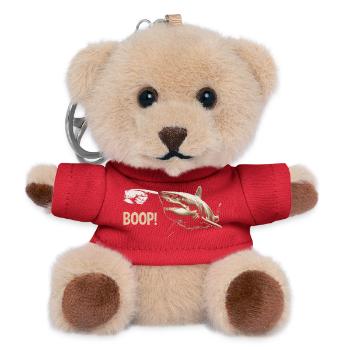 Funny Shark Boop The Snoot Animal Humor - Teddy Schlüsselanhänger - Rot - Vorne