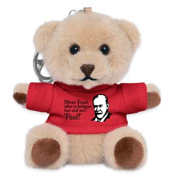 Mr Freud what is between fear and sex Fünf Sigmund - Teddy Schlüsselanhänger - Rot - Vorne