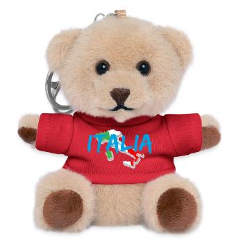 Italy blue tricolor boot - Teddy Keyring - red - Front