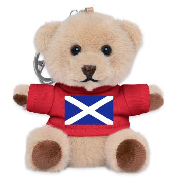 Schottland-Flagge - Teddy Schlüsselanhänger - Rot - Vorne