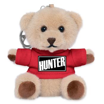 hunter jäger jagd jagen rotte meute jagdhund wald - Teddy Schlüsselanhänger - Rot - Vorne