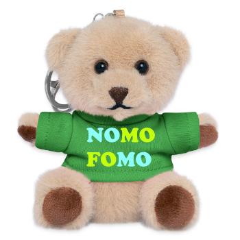 FOMO Peur de manquer quelque chose - Porte-clés ourson - vert - Devant
