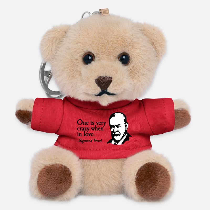 Sigmund Freud Sprüch One Junggesellenabschied JGA - Teddy Schlüsselanhänger - Rot