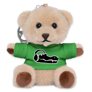 Crocodile Sound - Teddy Keyring - green - Front