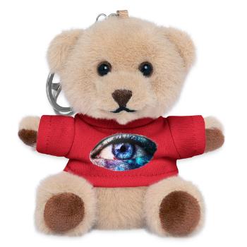 Eye Galaxy A.I. Art Gift Idea Space - Porte-clés ourson - rouge - Devant