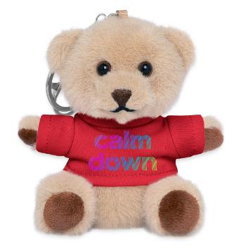 calmDown - Teddy Schlüsselanhänger - Rot - Vorne