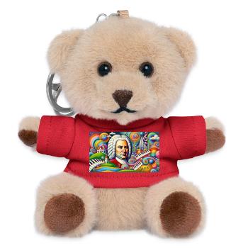 Johann Sebastian Bach: Portrait in modern painting style - Teddy Keyring - red - Front